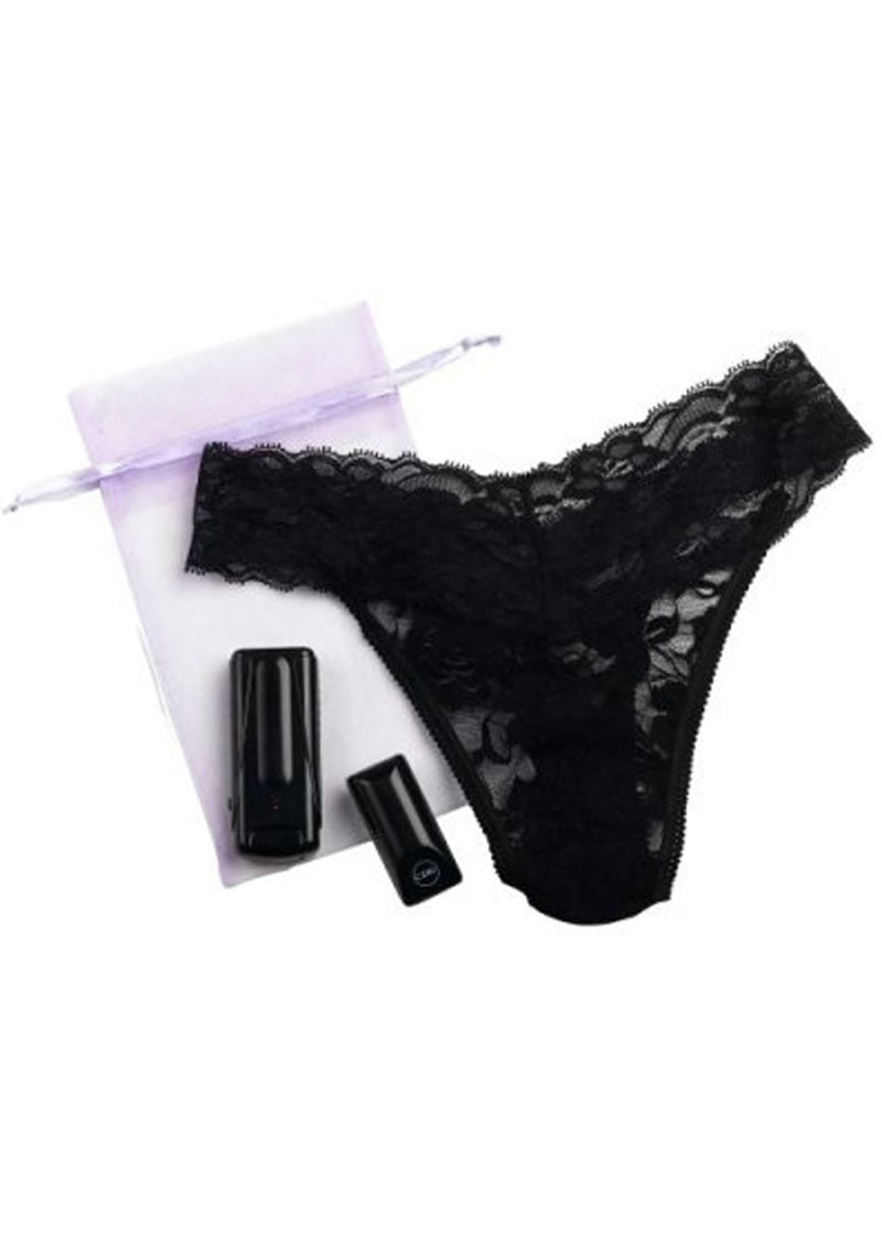 Dr Laura Berman Intimate Basics Astrea II Remote Vibrating Thong Black