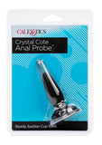 Tapón anal Crystal Cote, color negro, 3,5"