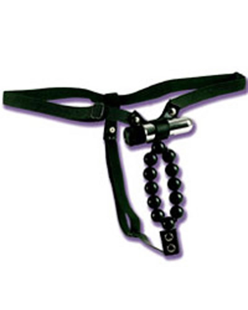 Vibrating Thong W/beads