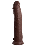 King Cock Elite 11 Inch Silicone Dual Density Cock - Brown