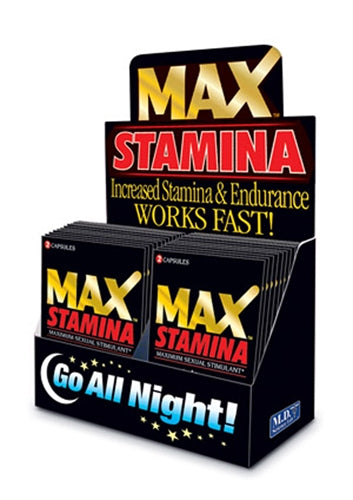 "Max Stamina - 24 Count Display - 2 Count Packets MD-MSTM2PK"