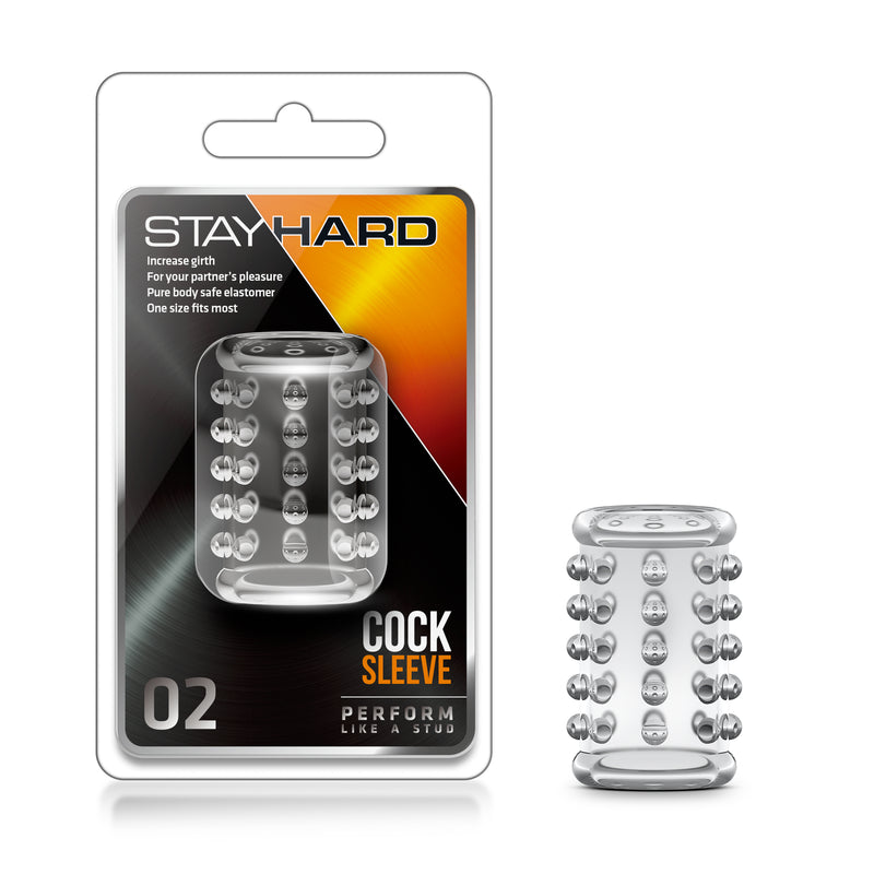 "Stay Hard Cock Sleeve 02 - Clear BL-00202"