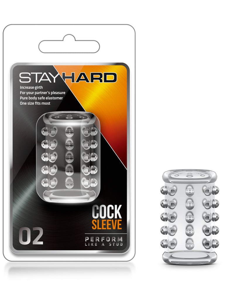 "Stay Hard Cock Sleeve 02 - Clear BL-00202"