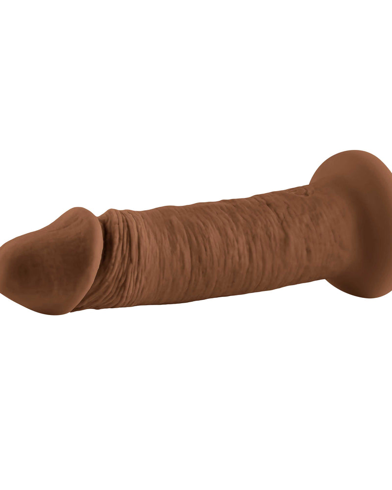 "6 Inch Girthy Vibrating Dong - Dark EN-RD-2765-2"