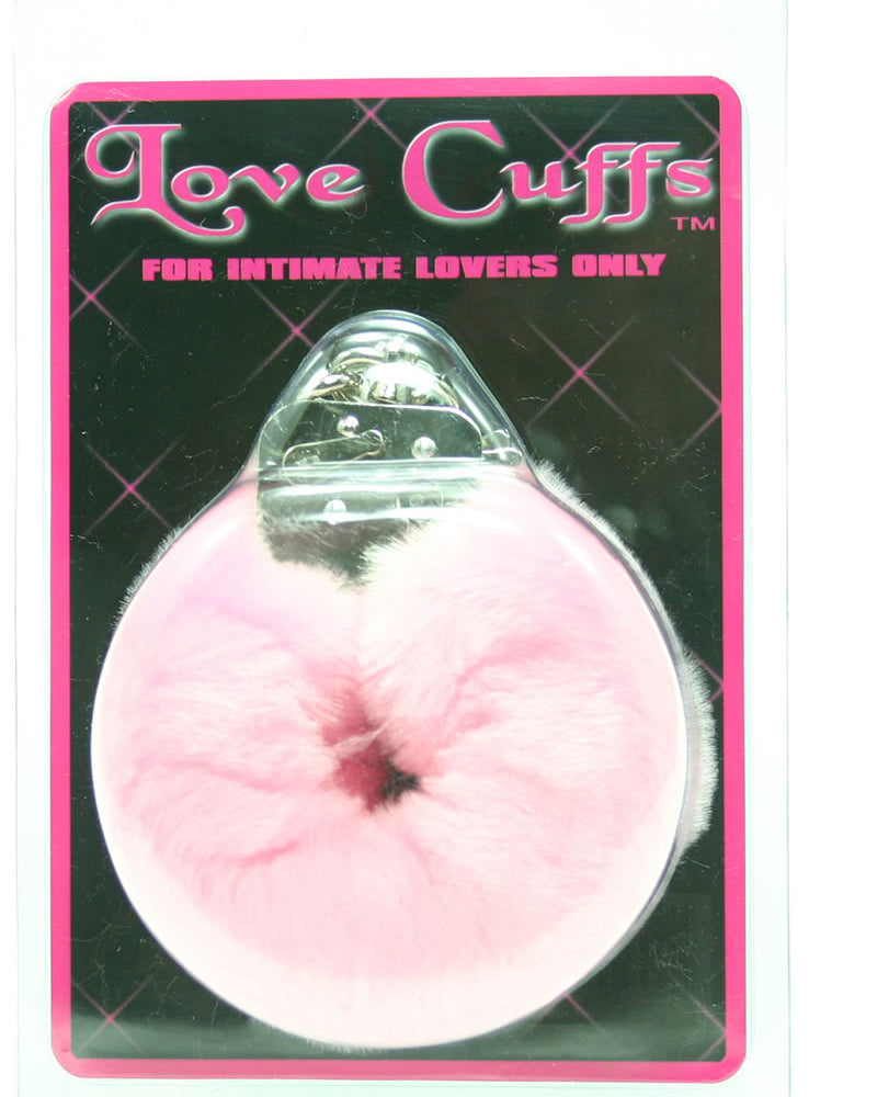 Esposas de peluche de color rosa