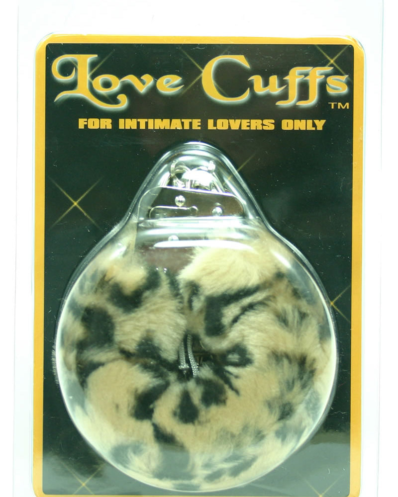 Puños de peluche con forma de leopardo