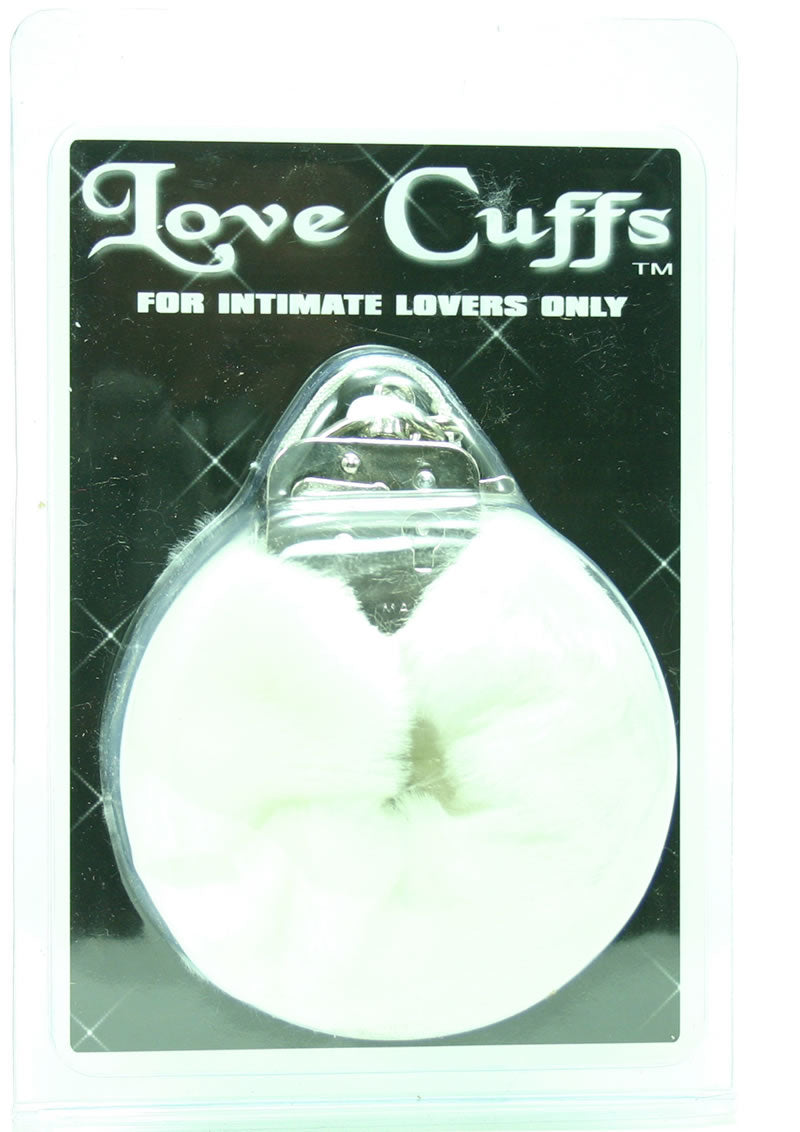 Plush Love Cuffs White