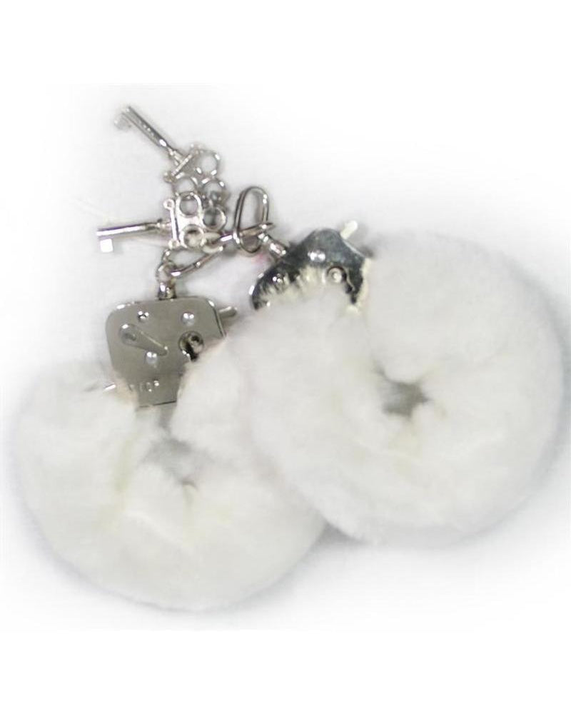 Esposas de peluche Love Cuffs blancas