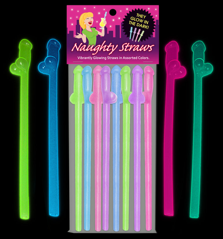 "Glow-in-the-Dark Naughty Straws KG-NVS97"