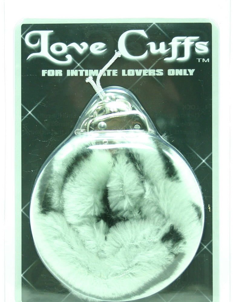 Puños de peluche con forma de cebra