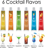 "Liquor Lube Assorted Flavors 72 Pcs Display - Display - 6 Cocktail Flavors - 10ml Tubes HTP2649D"