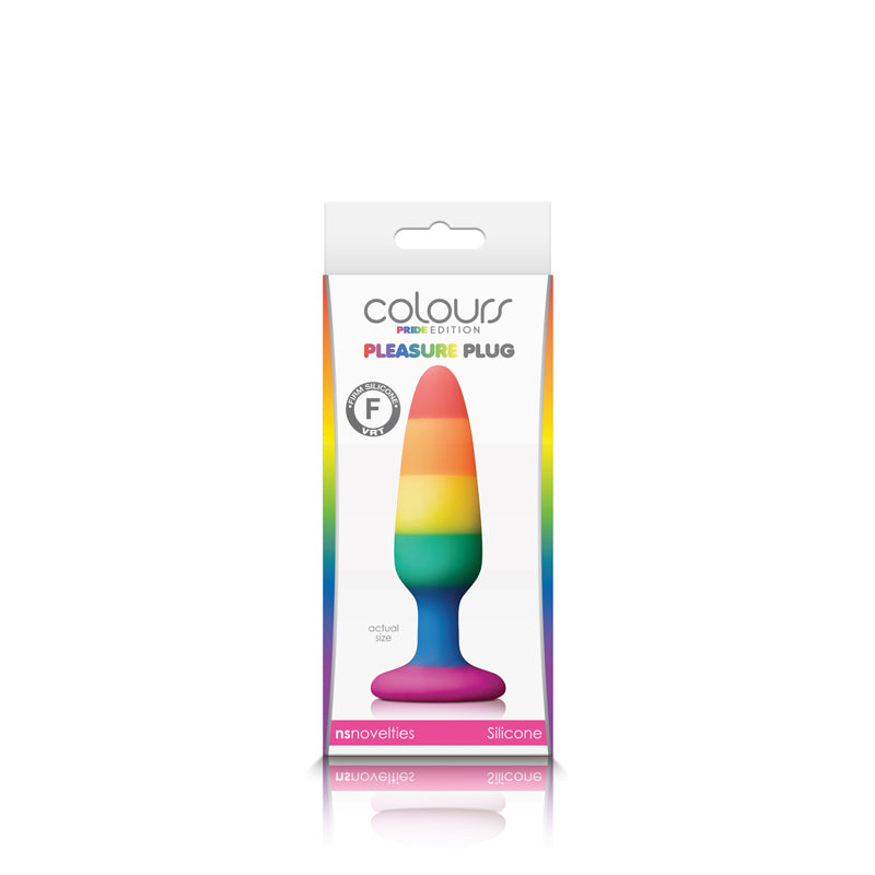 "Colours - Pride Edition - Pleasure Plug - Medium - Rainbow NSN0408-53"