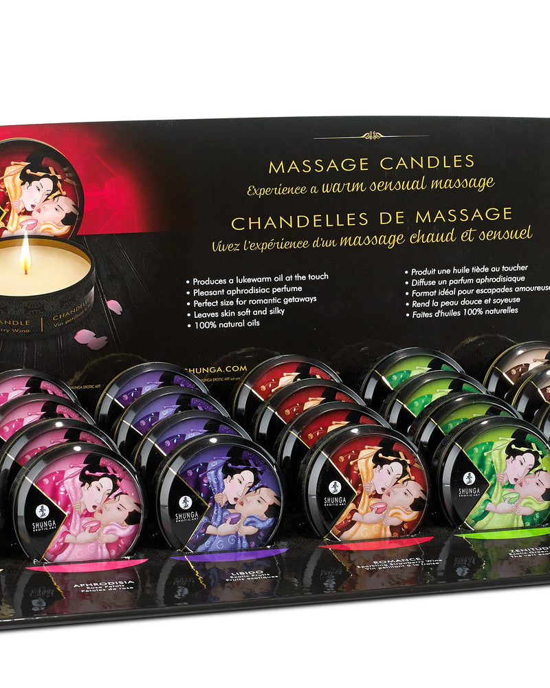 "Mini Massage Candle Display - 24 Count SHU4699"