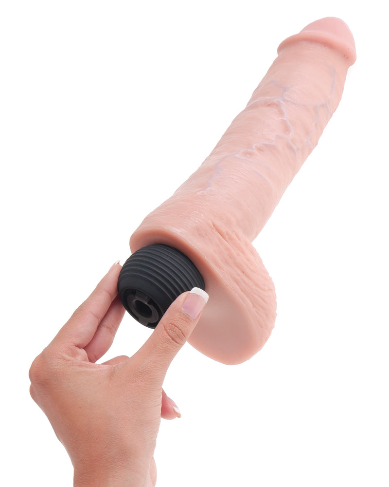 "King Cock 8 Inch Squirting Cock With Balls - Light PD5602-21"
