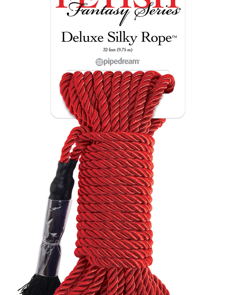 "Fetish Fantasy Series Deluxe Silky Rope - Red PD3865-15"