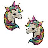 "Sequin Sparkle Unicorn Nipztix Pasties NN-SQ-UNI-NF1"