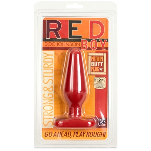 "Red Boy Medium Butt Plug DJ0901-03"