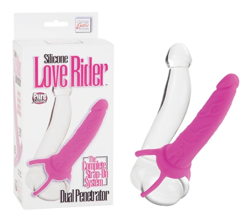 "Silicone Love Rider Dual Penetrator - Pink SE1515103"