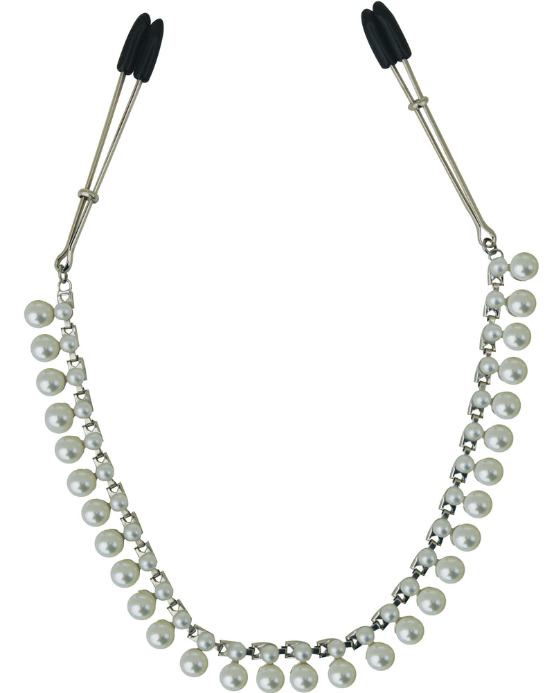 "Sincerely Pearl Chain Nipple Clips SS520-33"