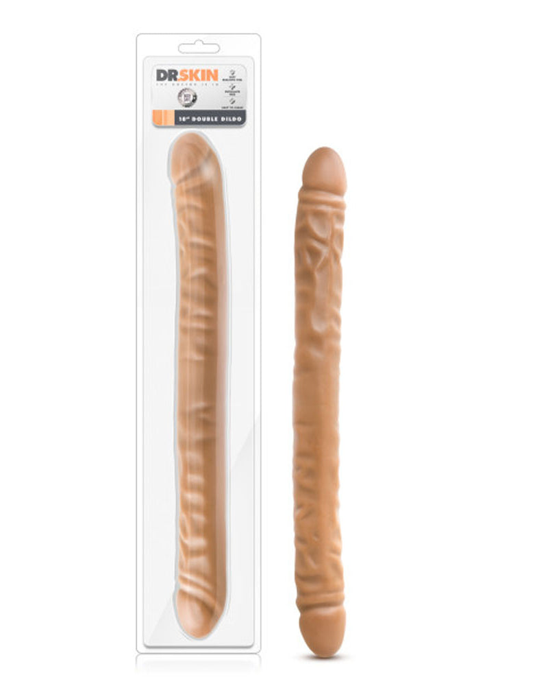 Dr. Skin - 18 Inch Double Dildo - Mocha