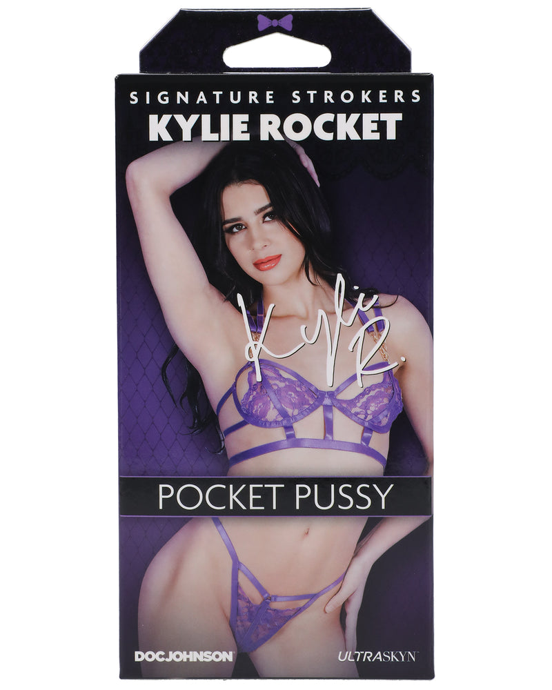 "Signature Strokers - Kylie Rocket - Ultraskyn Pocket Pussy - Vanilla DJ5510-48-BX"