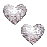 Sequin Medusa Magic Flip Black to Silver I Heart U Nipztix Pasties