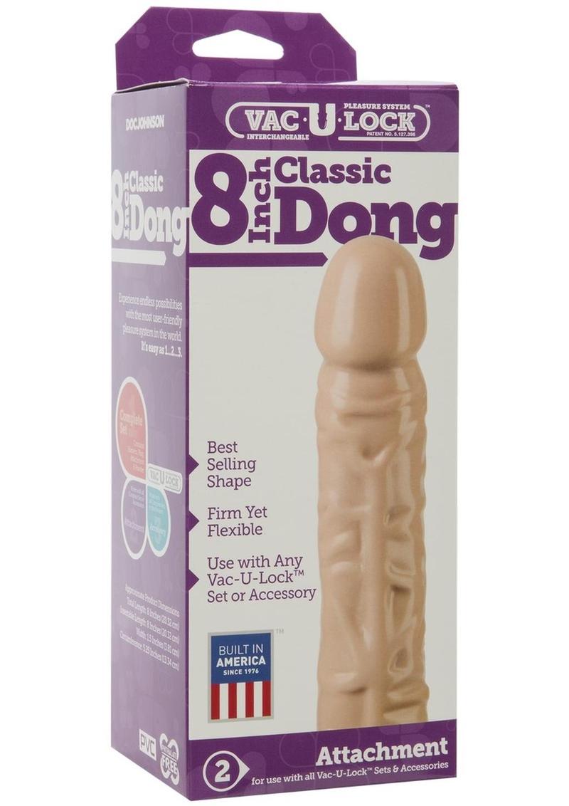 Classic Dong VacU-Lock attachment - Flesh