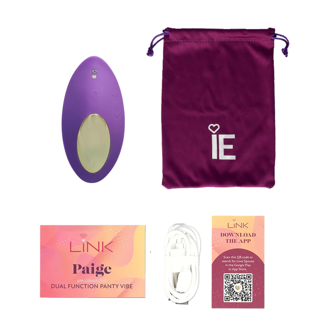 "Link Paige - App Connected Dual Function Panty Vibe - Purple LN-538381"