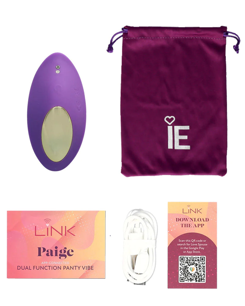 "Link Paige - App Connected Dual Function Panty Vibe - Purple LN-538381"