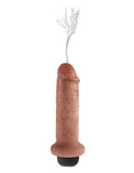 King Cock 6 Inch Squirting Cock - Tan