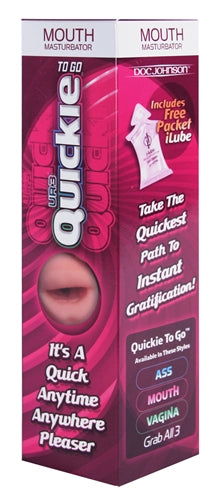 "Quickies to Go Ultraskyn Masturbator - Mouth DJ0682-01"