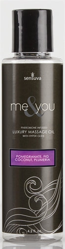 "Me and You Massage Oil - Pomegranate Fig Coconut Plumeria - 4.2 Oz. SEN-VL414"