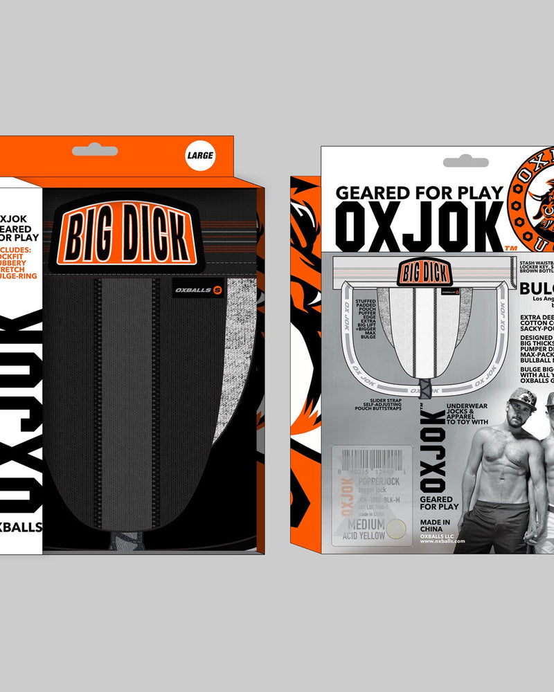 "Bulger the Big Pouch Jock Black Iron Medium OX-JOK-1003-BLK-M"