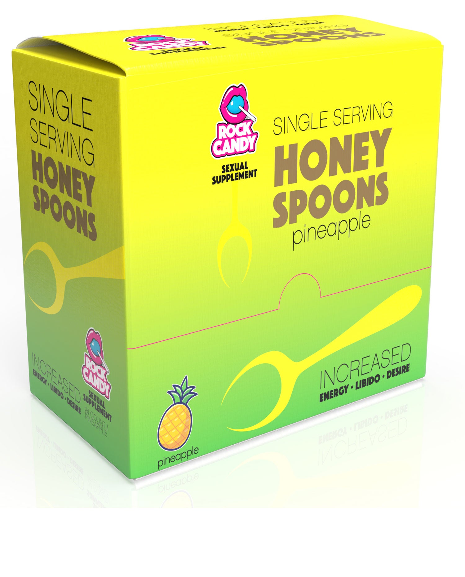 "Honey Spoon Sexual Supplement - Pineapple Unisex 24 Ct Display RC-SPN-12"