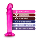 B Yours - Sweet n' Small 6 Inch Dildo With Suction Cup - Pink