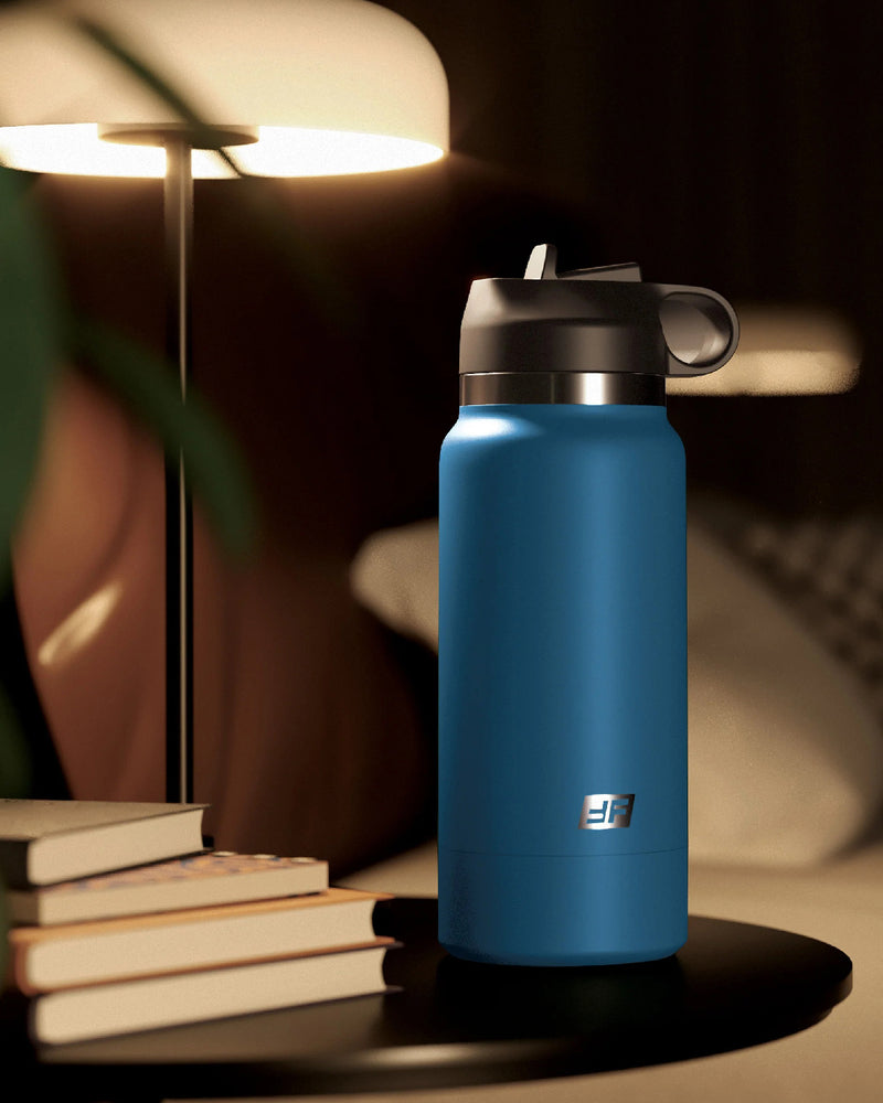 "Fuck Flask - Private Pleaser - Blue Bottle - Brown PDRD627-29"