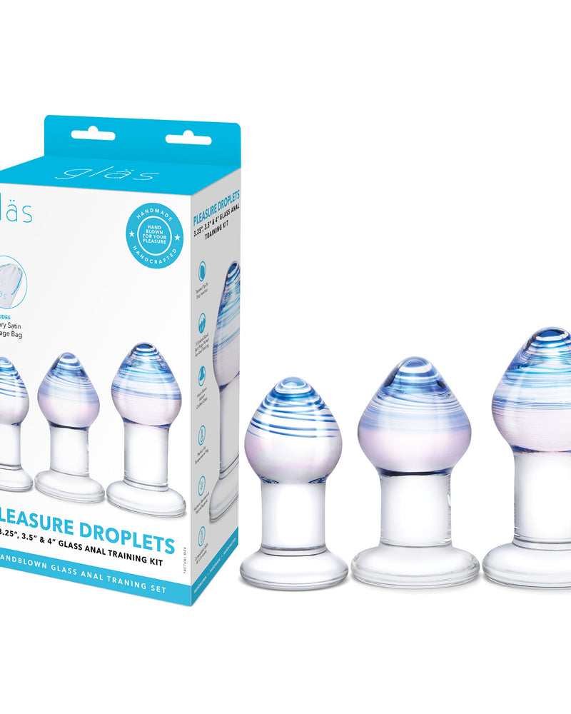 "Pleasure Droplets Anal Training Kit GLAS-SET-09"