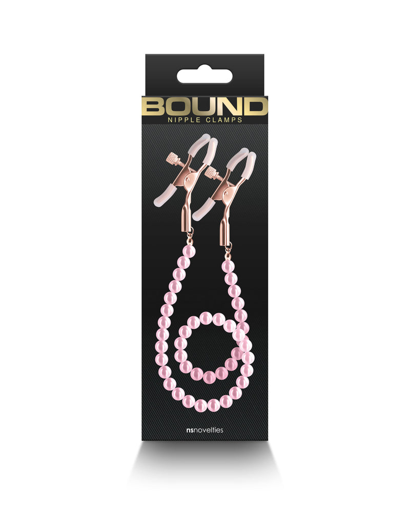 "Bound - Nipple Clamps - Dc1 - Pink NSN-1302-44"