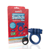 Screaming O Remote Controlled Switch Vibrating Ring - Blue