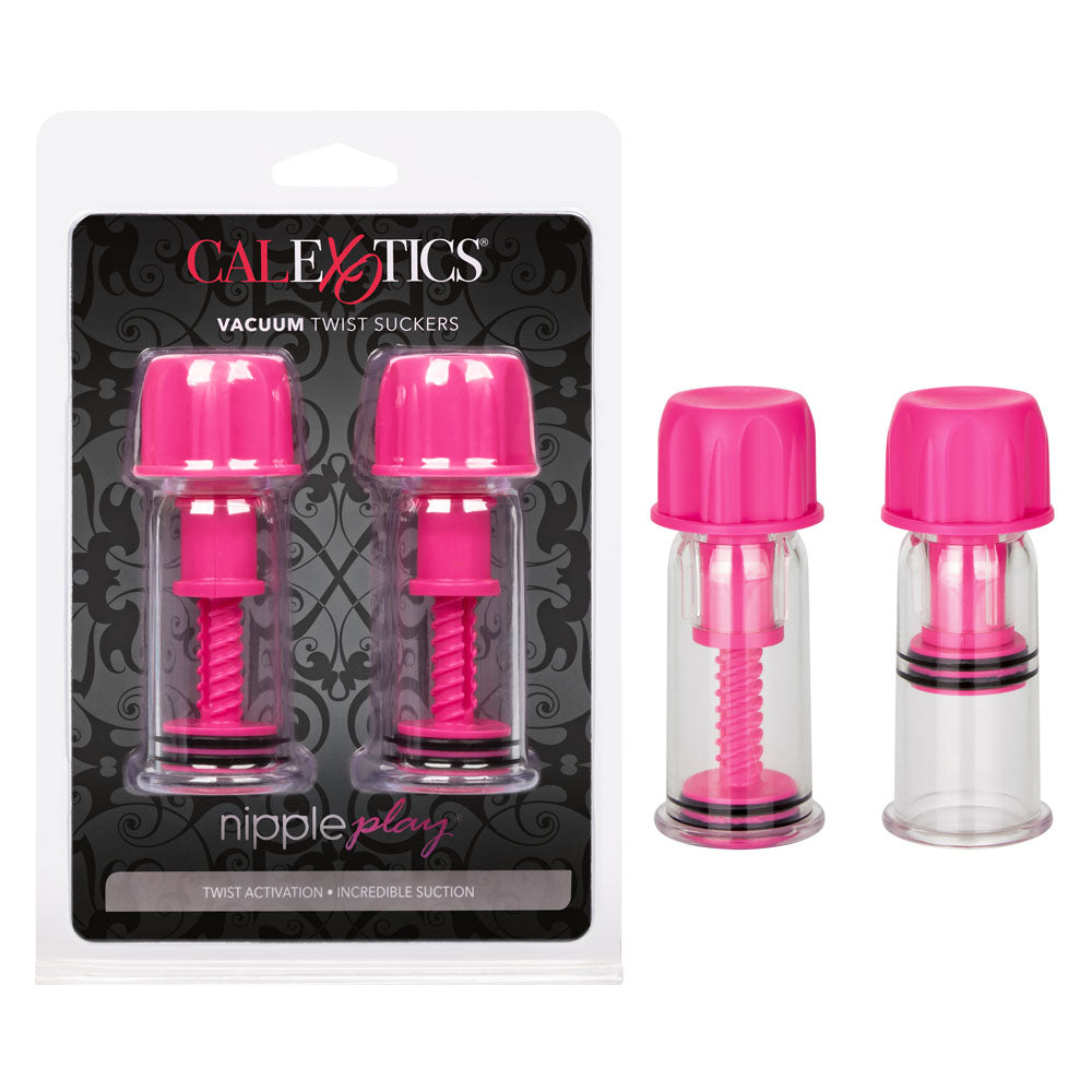 "Nipple Play Vacuum Twist Suckers - Pink SE2645102"