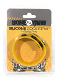 "Boneyard Silicone Cock Strap 3 - Snap Ring - Yellow BY-0304"