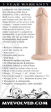 6 Inch Girthy Vibrating Dong - Light