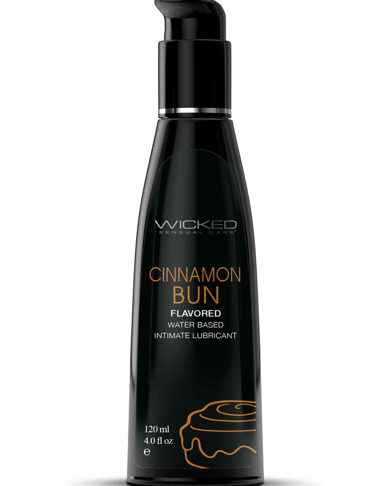"Aqua Cinnamon Bun Flavored Water Based Intimate Lubricant - 4 Fl. Oz. WS-90344"