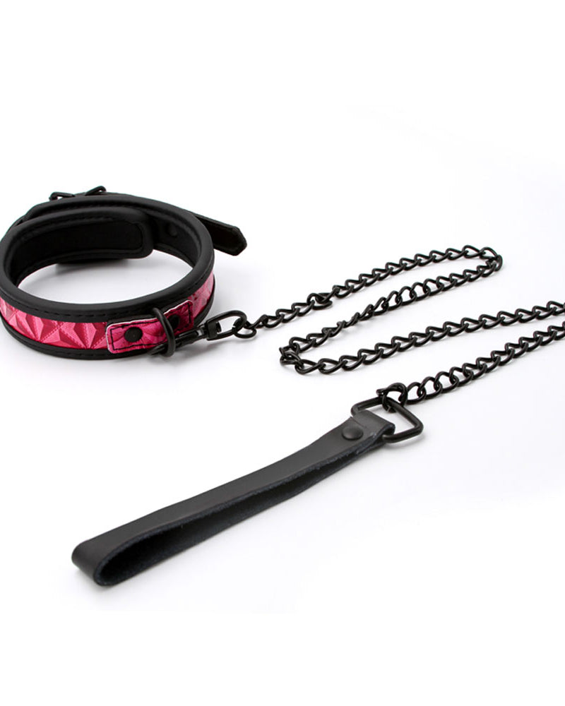 "Sinful - 1 Inch Collar - Pink NSN1222-24"
