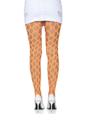 Jumbo Pothole Net Tights - Neon Orange - One Size