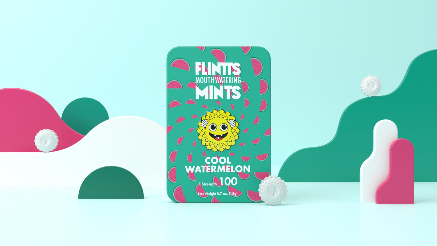 Flintts Mouth Mints Cool Watermelon - F-Strength 100