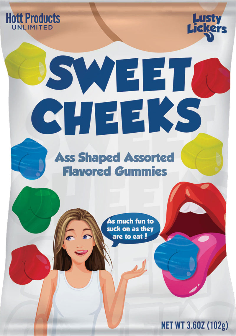 "Sweet Cheeks Gummies - Ass Shaped Gummies - Assorted Flavors HTP3512-D"