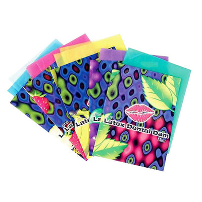 "Lixx Latex Dental Dams - 100 Piece Box - Assorted Flavors GPC-LBAU"