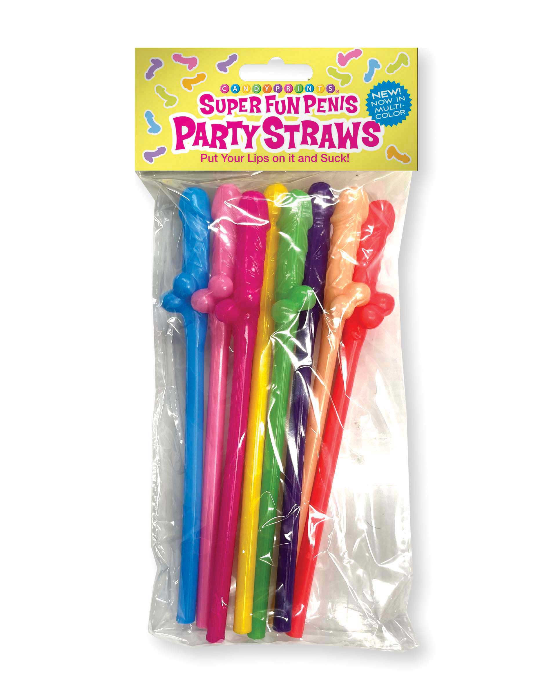 "Super Fun Penis Straws - Multicolor LG-CP1111"