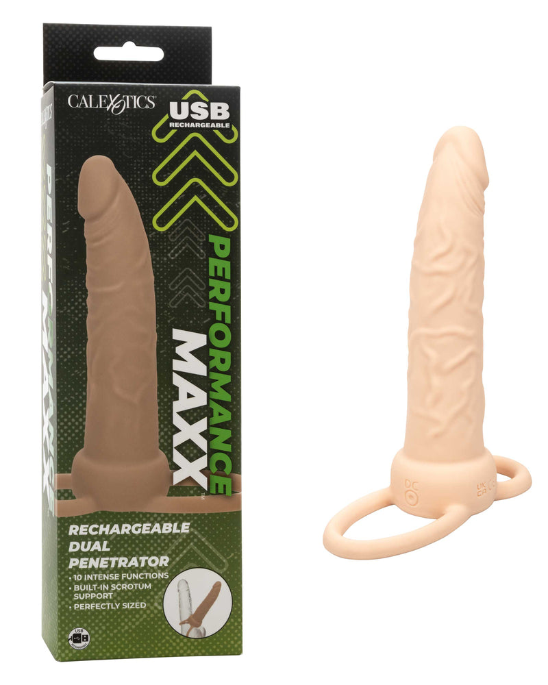 "Performance Maxx Rechargeable Dual Penetrator - Ivory SE1634053"